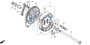 VT600CD drawing REAR BRAKE PANEL