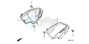 CB600FA Australia - (U) drawing SIDE COVER