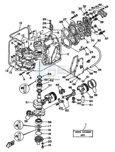 55B drawing CYLINDER--CRANKCASE