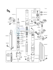 KLX 650 A [KLX650R] (A1-A3) [KLX650R] drawing FRONT FORK