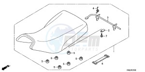 VFR800FH 2ED - (2ED) drawing SEAT