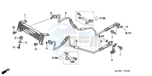 VFR8009 UK - (E / MME TWO) drawing OIL COOLER