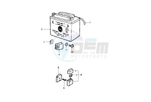 LIBERTY 4T 50 drawing Battery