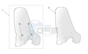 Scarabeo 100 4T e2 drawing Acc. - Windshields