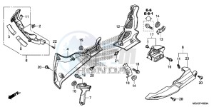 VFR1200XDC drawing LOWER COWL