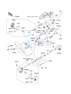 VN 1600 A [VULCAN 1600 CLASSIC] (A6F-A8FA) A7F drawing TURN SIGNALS