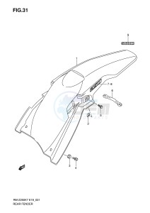 RM-Z250 (E19) drawing REAR FENDER