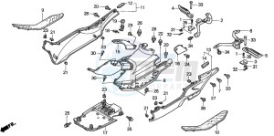 NSS250 drawing FLOOR PANEL/CENTER COVER