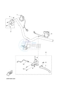 CW50 BOOSTER SPIRIT (5WWT 5WWT) drawing HANDLE SWITCH & LEVER