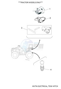 YFM450FWB KODIAK 450 (BJ5D) drawing WVTA ELECTRICAL, TOW HITCH