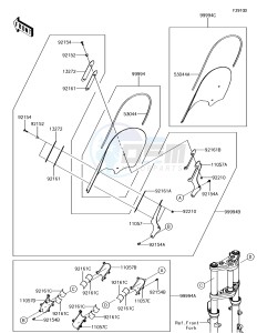 VULCAN S ABS EN650DHF XX (EU ME A(FRICA) drawing Accessory(Windshield)