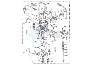 YZ 250 drawing CARBURETOR