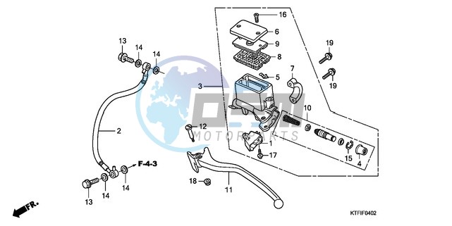 RR. BRAKE MASTER CYLINDER (SH1259/1509)