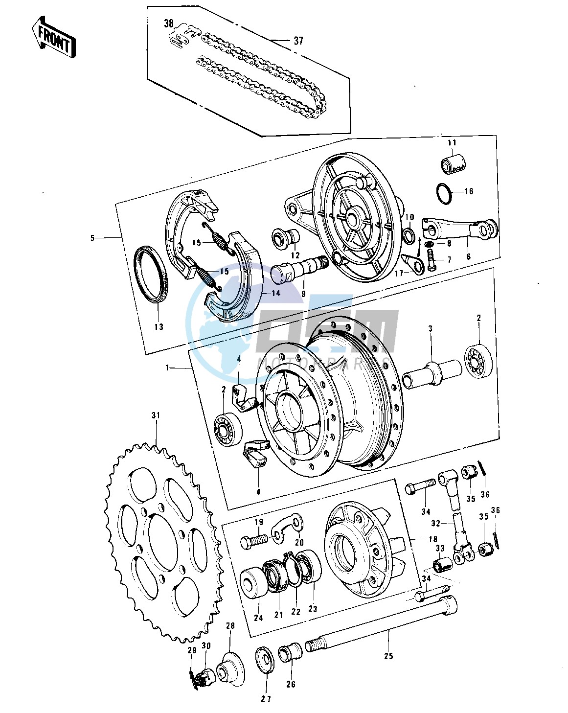 REAR HUB_BRAKE_CHAIN -- F11-A_F11-B- -