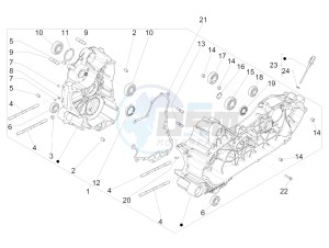 MP3 500 MAXI SPORT BUSINESS ADVANCED E4 ABS (EMEA) drawing Crankcase