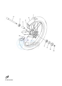 WR250F (1HCE) drawing FRONT WHEEL