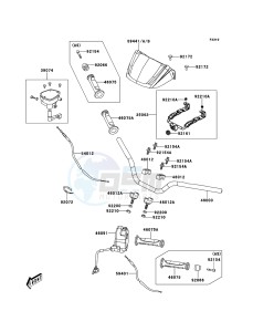 KVF300 KVF300CDF EU drawing Handlebar