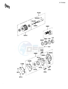 KL 250 A [KLR250] (A5) [KLR250] drawing OIL PUMP_OIL FILTER