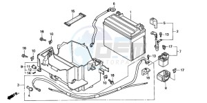 VF750C drawing BATTERY