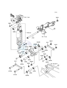 KLX250 KLX250SHF XX (EU ME A(FRICA) drawing Suspension/Shock Absorber