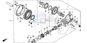 NT650V DEAUVILLE drawing FINAL DRIVEN GEAR