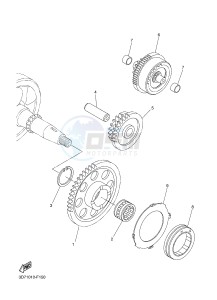 WR250R (32DT 32DS 32DU) drawing STARTER CLUTCH