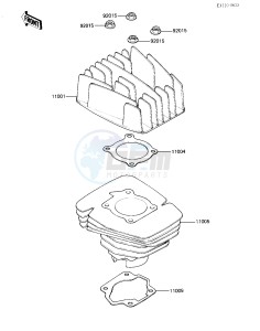 KD 80 M [KD80] (M3-M7) [KD80] drawing CYLINDER HEAD_CYLINDER