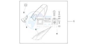 CBR1000RR9 Australia - (U / MK) drawing HUGGER REPSOL REPLICA