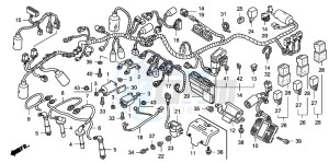 CB1300 CB1300SUPER FOUR drawing WIRE HARNESS/IGNITION COI L (CB1300S/SA)