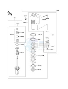 KX 250 N [KX250F](N2) N2 drawing SHOCK ABSORBER-- S- -