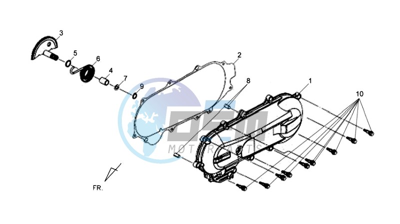 CRANKCASE COVER LEFT