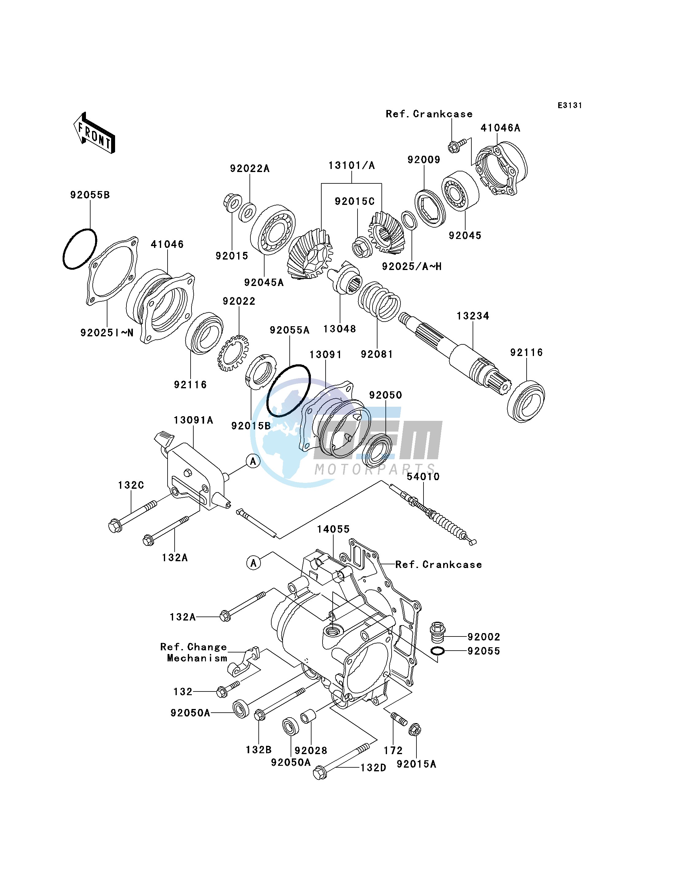 FRONT BEVEL GEAR