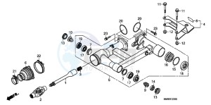 TRX250TMB drawing SWINGARM