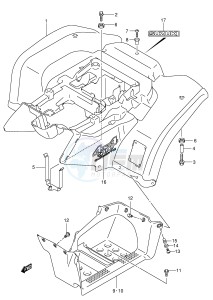 LT-A500F (P24) drawing REAR FENDER (MODEL K4)