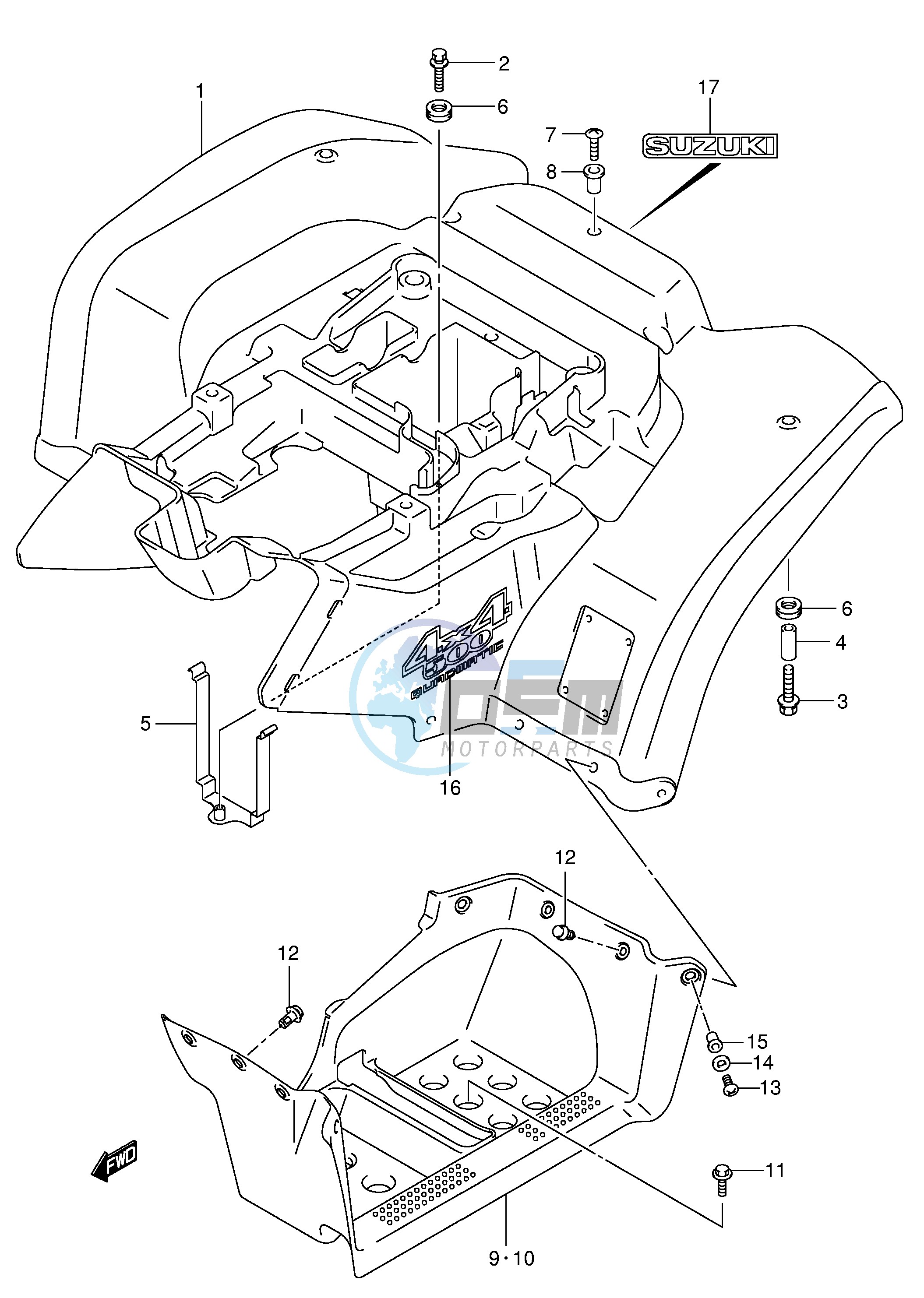 REAR FENDER (MODEL K4)