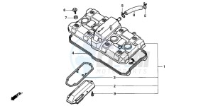 CB1000F drawing CYLINDER HEAD COVER