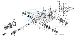 TRX250TEB drawing SWINGARM