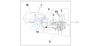 ST1300A9 ED / ABS MME drawing TOP BOX 45L DIGITAL SILVER