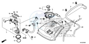 SH125SG SH300A UK - (E) drawing FUEL TANK