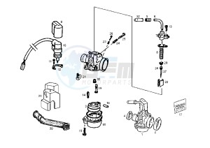 ATLANTIS O2 RED BULLET - 50 cc drawing CARBURETOR