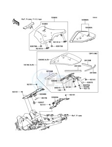 Z750R ABS ZR750PBF FR GB XX (EU ME A(FRICA) drawing Seat