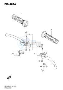 GSX-1300R ABS HAYABUSA EU drawing HANDLE LEVER