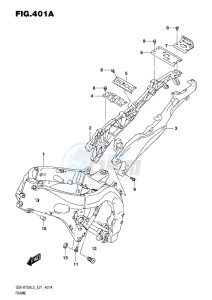 GSX-R750 drawing FRAME L5