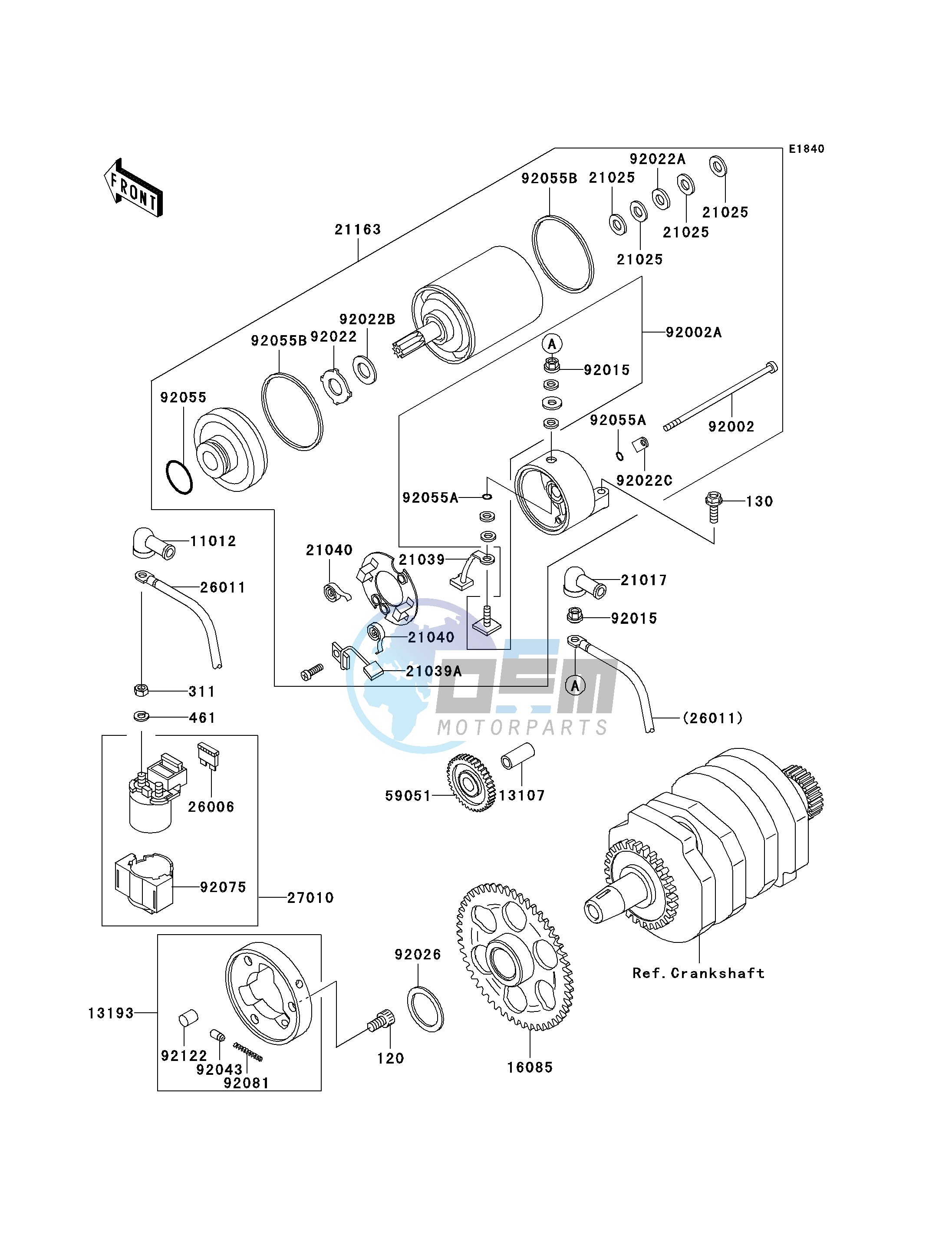 STARTER MOTOR-- F15_F16- -