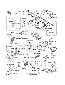 NINJA ZX-10R ZX1000-C2H FR GB XX (EU ME A(FRICA) drawing Chassis Electrical Equipment