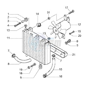 X9 200 180 drawing Radiator coolant