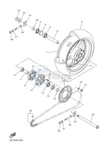 FZ1-S FZ1 FAZER 1000 (2DV1) drawing REAR WHEEL