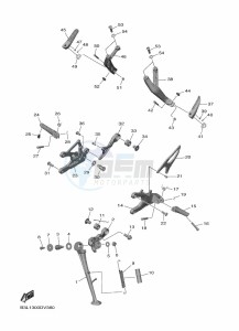 YZF1000 YZF-R1 (B3LS) drawing STAND & FOOTREST