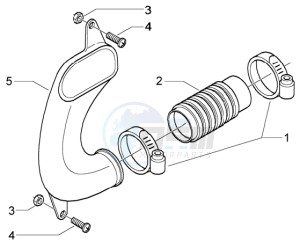 X9 125 Evolution drawing Belt cooling tube