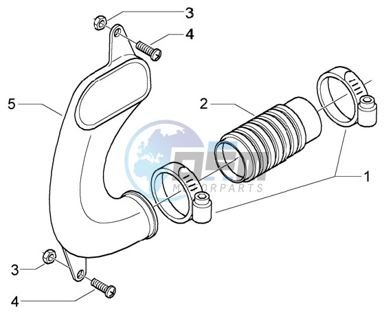 Belt cooling tube